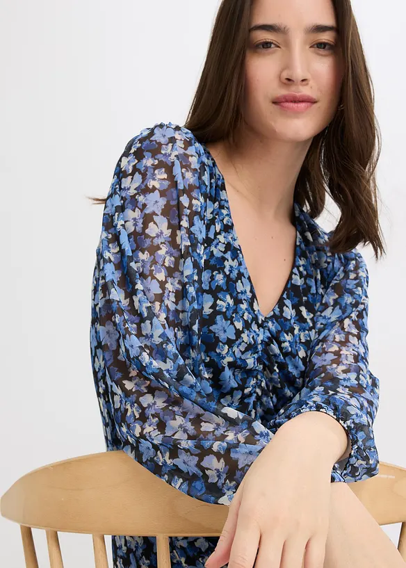 Robe midi en mesh, bonprix