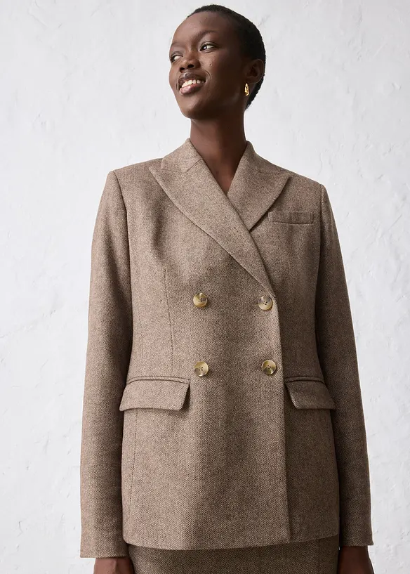 Blazer en laine majoritaire, bonprix