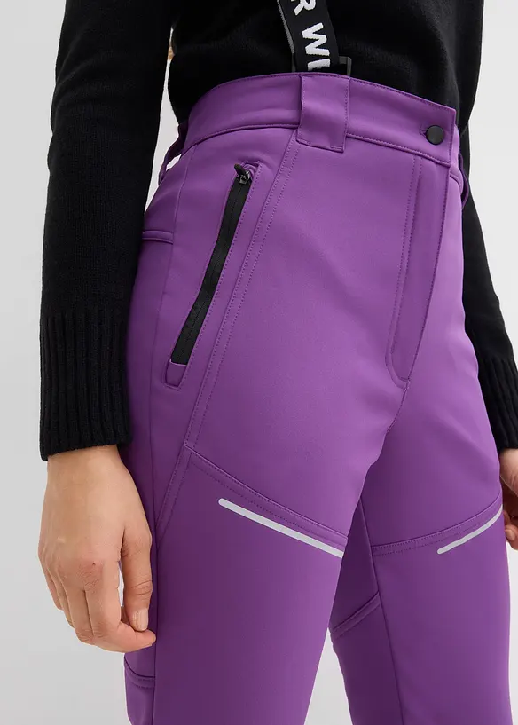 Pantalon technique en softshell extensible et déperlant, bonprix