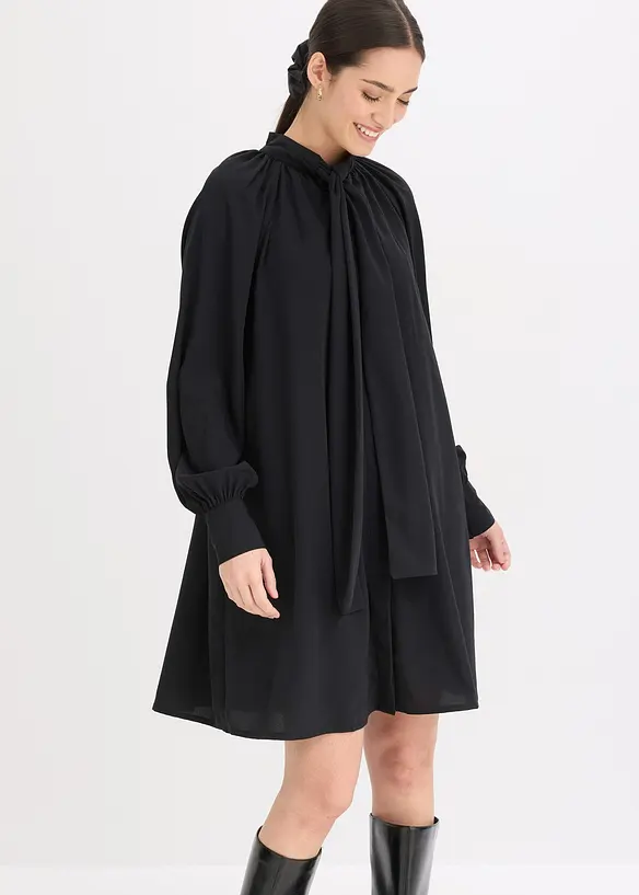 Robe-chemise à col lavallière, bonprix