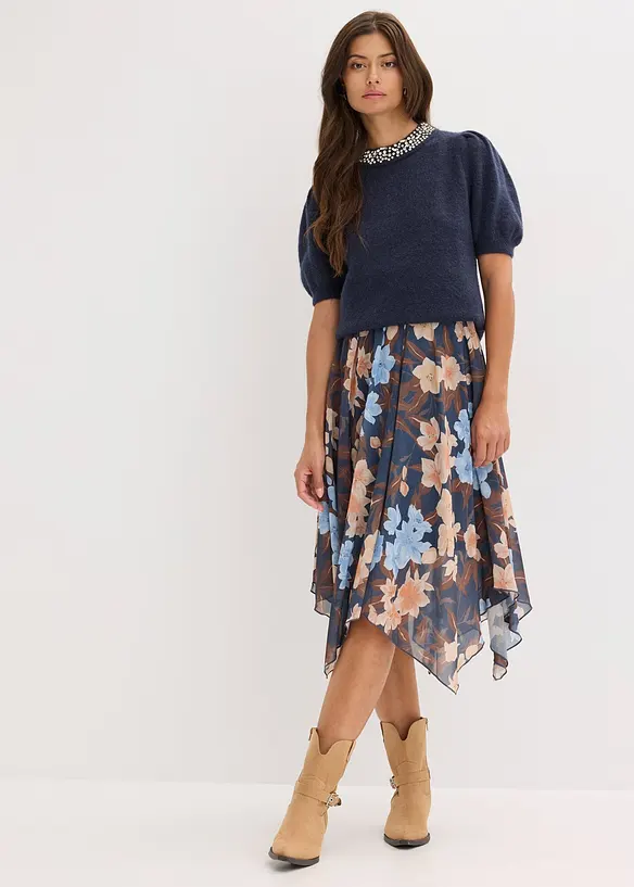 Pull avec application de strass, bonprix