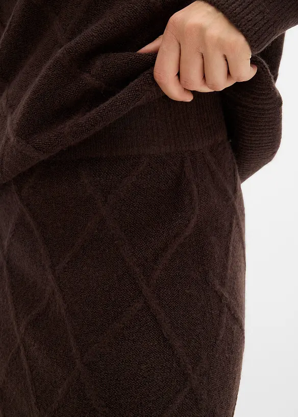 Jupe en maille torsadée, bonprix