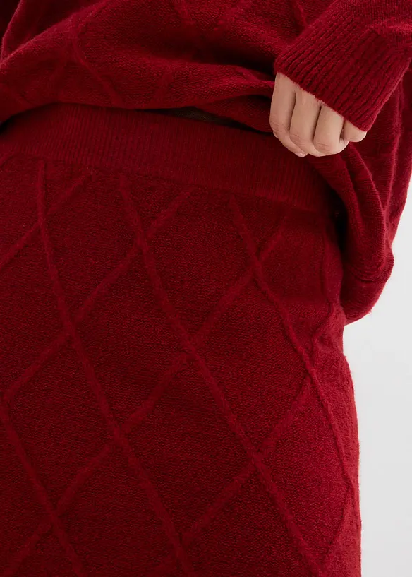 Jupe en maille torsadée, bonprix