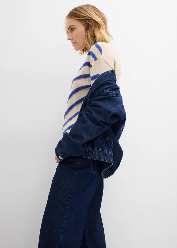 Pull à rayures texturées, bonprix