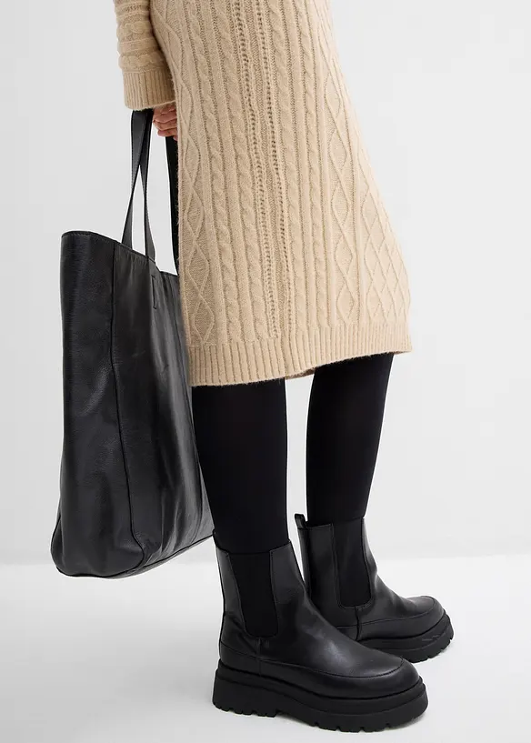 Robe midi en maille, bonprix