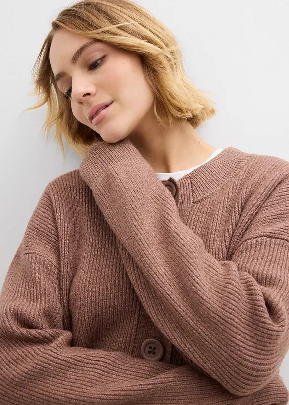 Gilet en maille oversize, bonprix