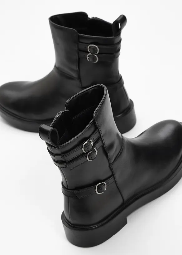 Boots en cuir, bonprix