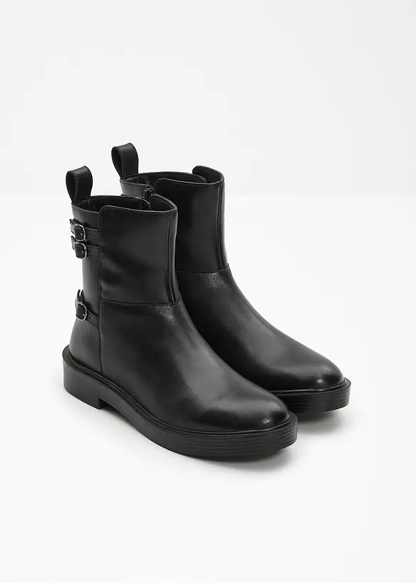 Boots en cuir, bonprix