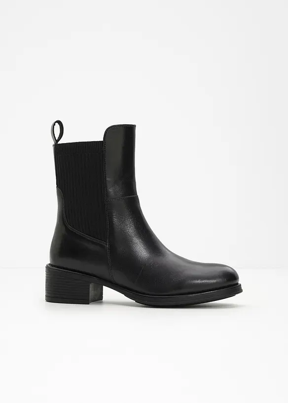 Boots en cuir, bonprix