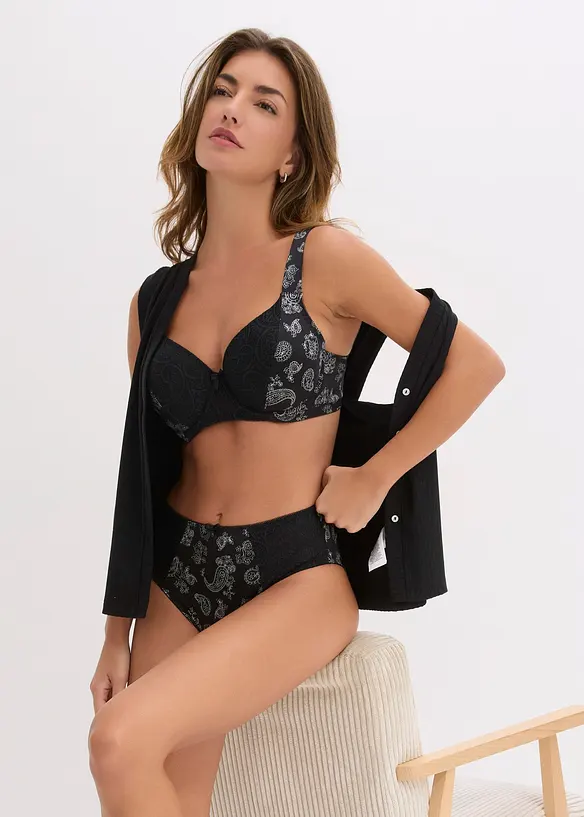 Lot de 2 slips Maxi avec dentelle, bonprix