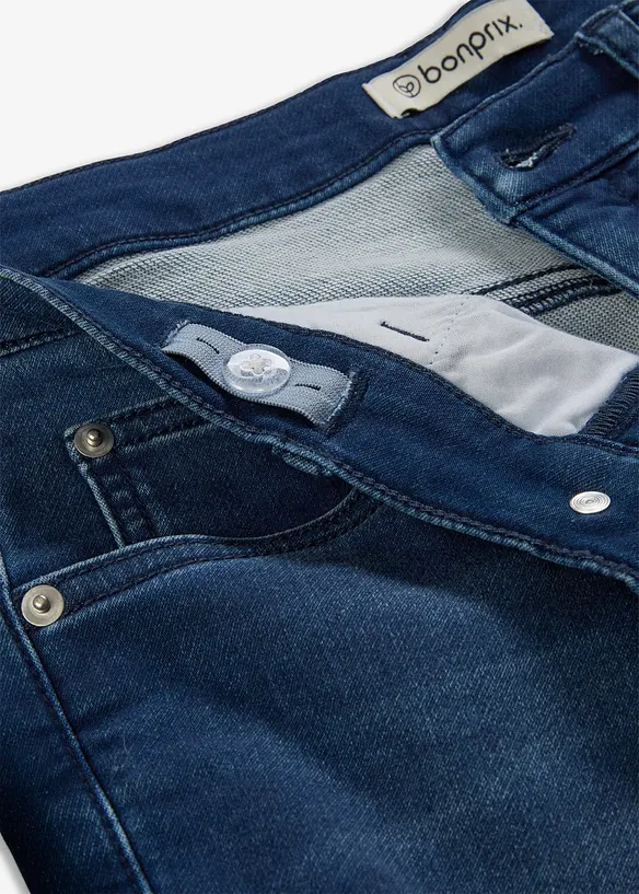 Jean slim et droit en molleton, bonprix