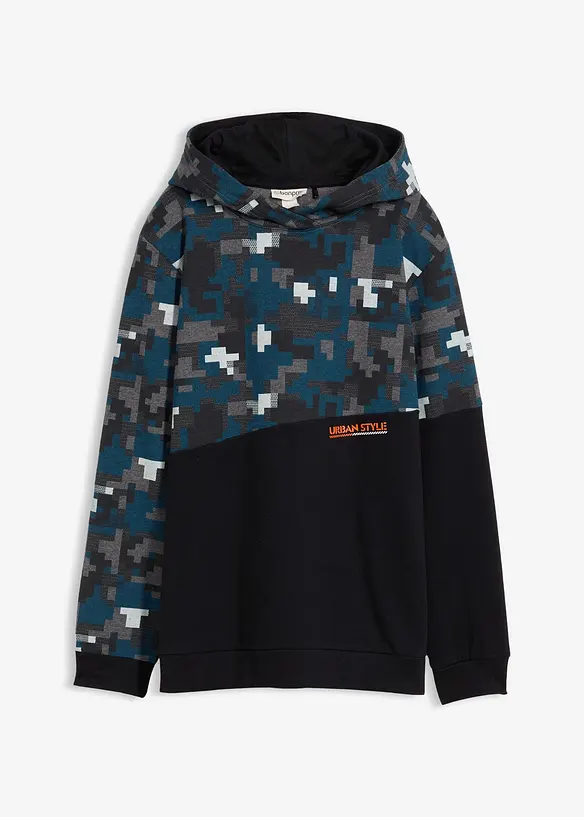 Sweat à capuche en coton majoritaire, bonprix