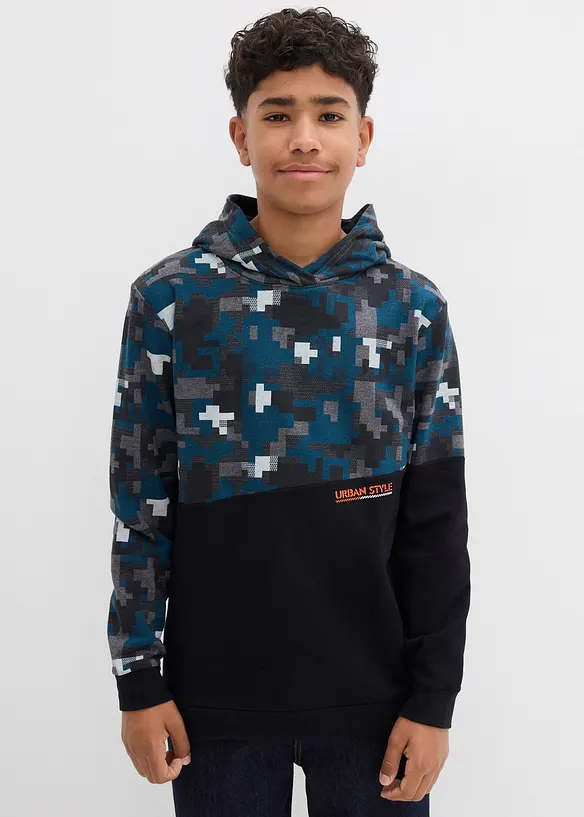 Sweat à capuche en coton majoritaire, bonprix