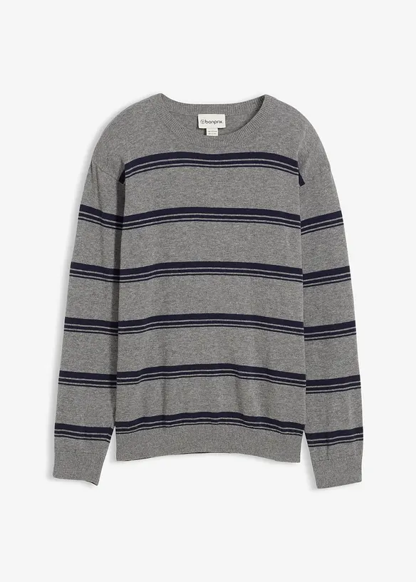 Pull en fine maille 100% coton, bonprix