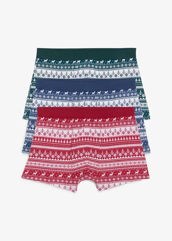 Lot de 3 boxers coton, bonprix