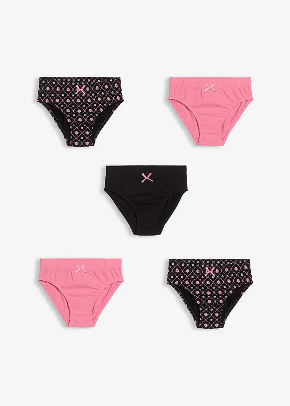 Lot de 5 slips doux, bonprix