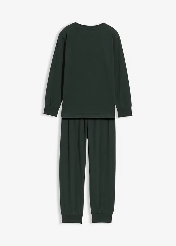 Pyjama en coton doux à imprimé phosphorescent (ens. 2 pces), bonprix