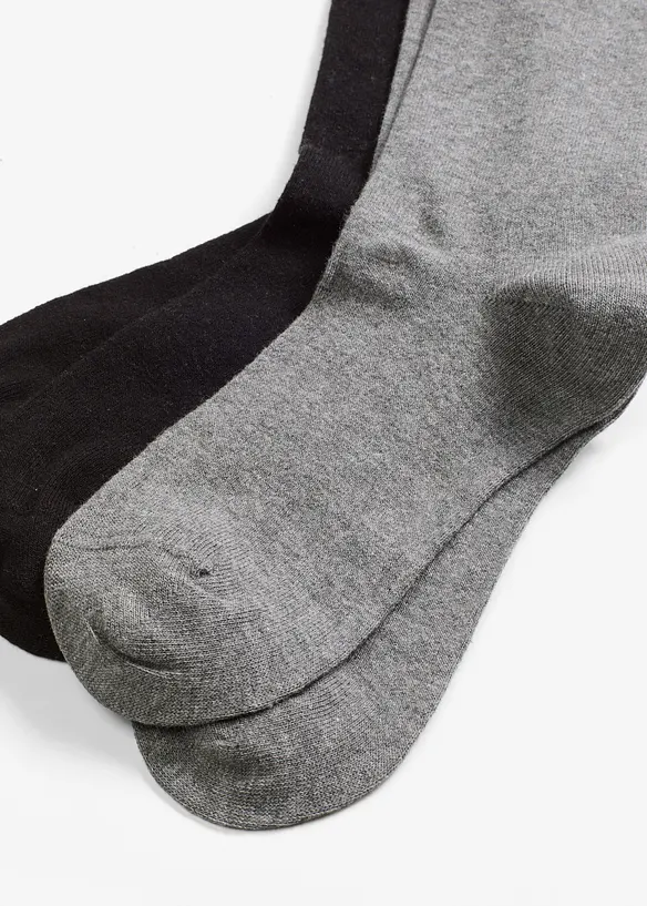 Lot de 2 paires de chaussettes en mélange coton et laine mérinos, bonprix