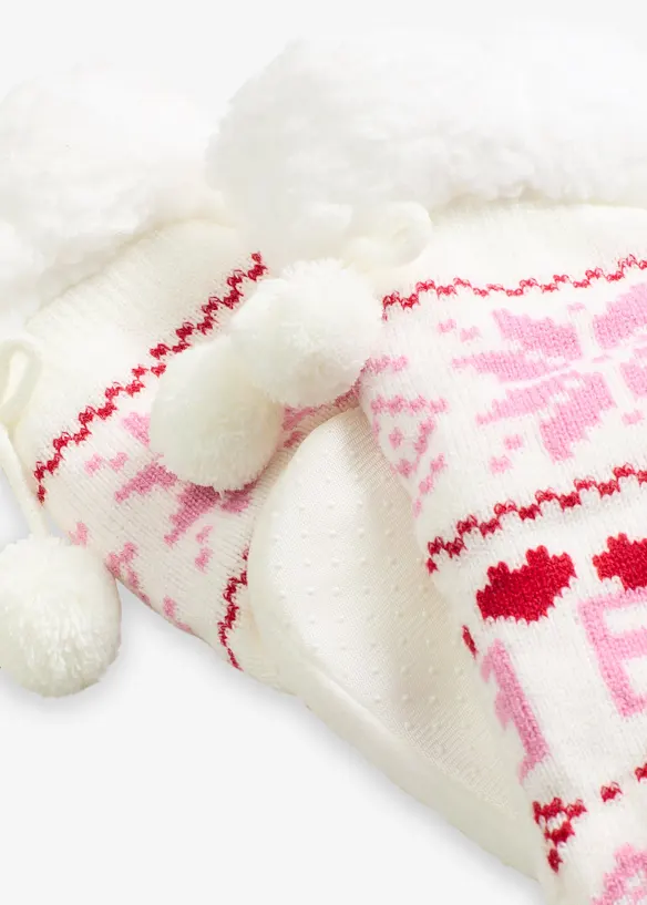 Chaussettes douillettes à doublure polaire et semelle intégrée, bonprix