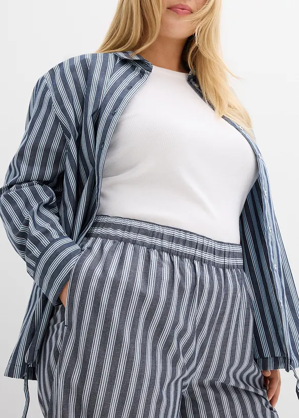 Pantalon palazzo 100% coton, bonprix