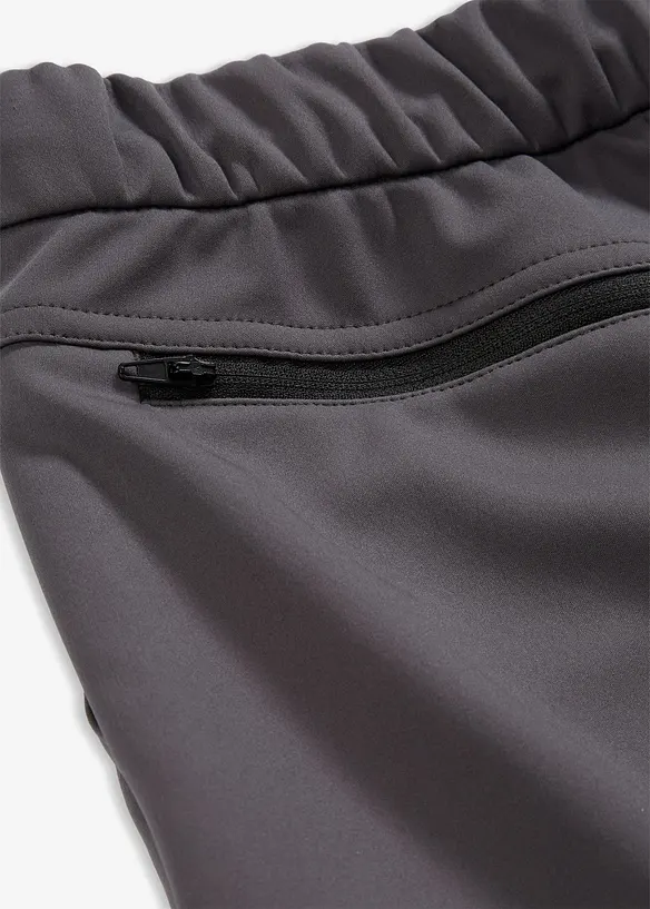 Pantalon cargo en softshell, largeur réglable, bonprix