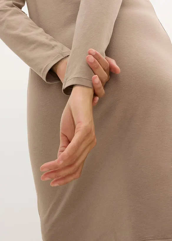 Robes en jersey à col V, bonprix