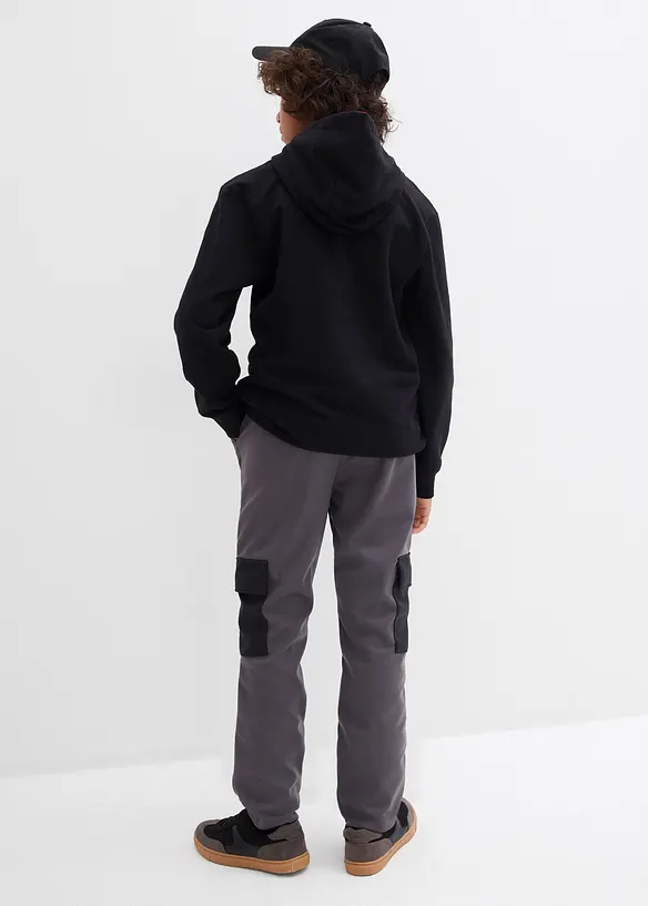 Pantalon cargo en softshell, largeur réglable, bonprix