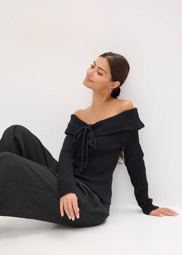 Pull côtelé, bonprix