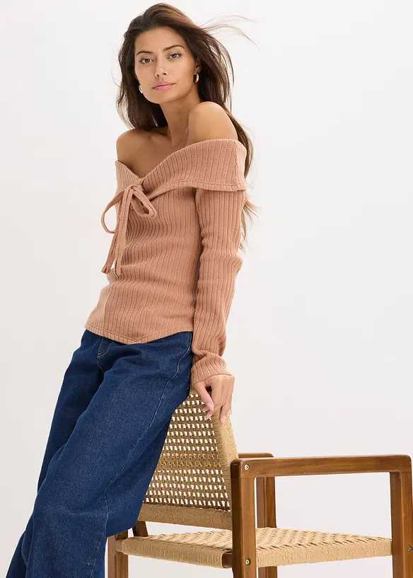 Pull côtelé, bonprix
