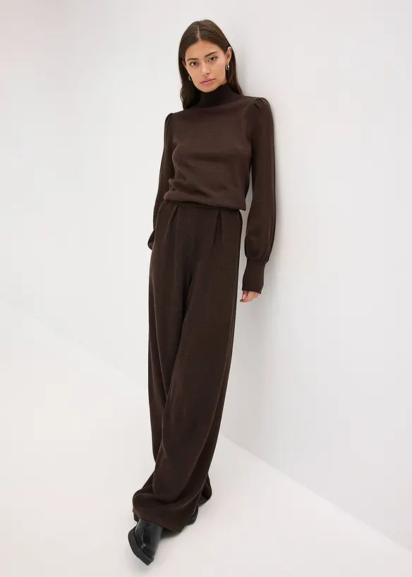 Pantalon en fine maille, bonprix