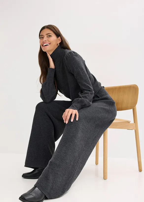 Pantalon en fine maille, bonprix