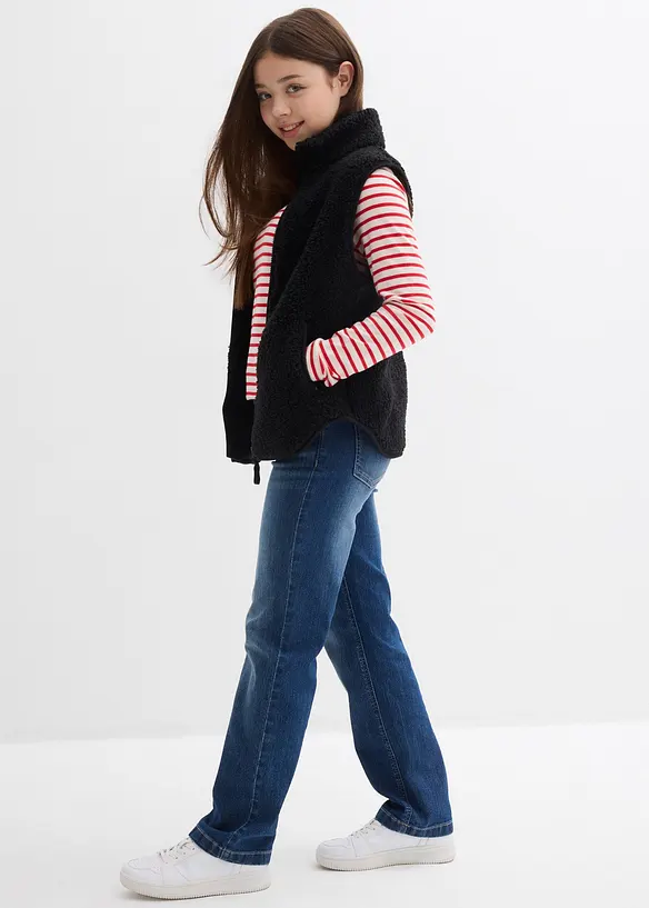 Jean droit taille mi-haute, bonprix