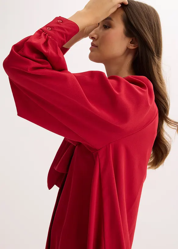 Robe-chemise à col lavallière, bonprix