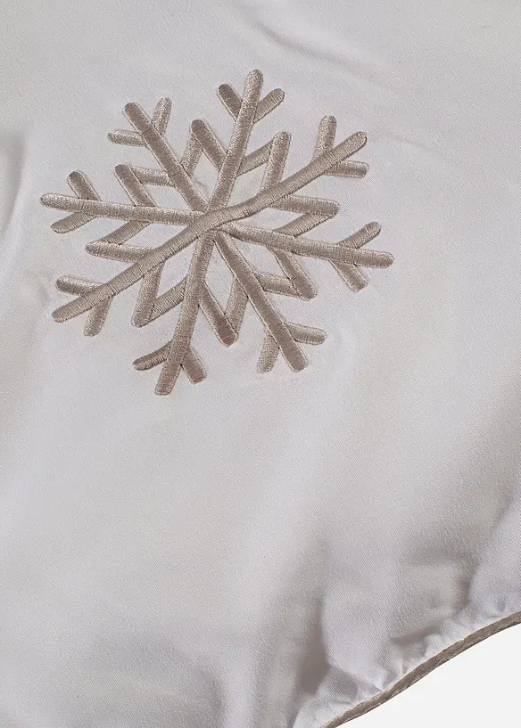 Couette chaude toucher duvet, motif de flocons, bonprix