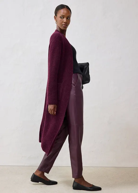 Pantalon en cuir d’agneau nappa, bonprix