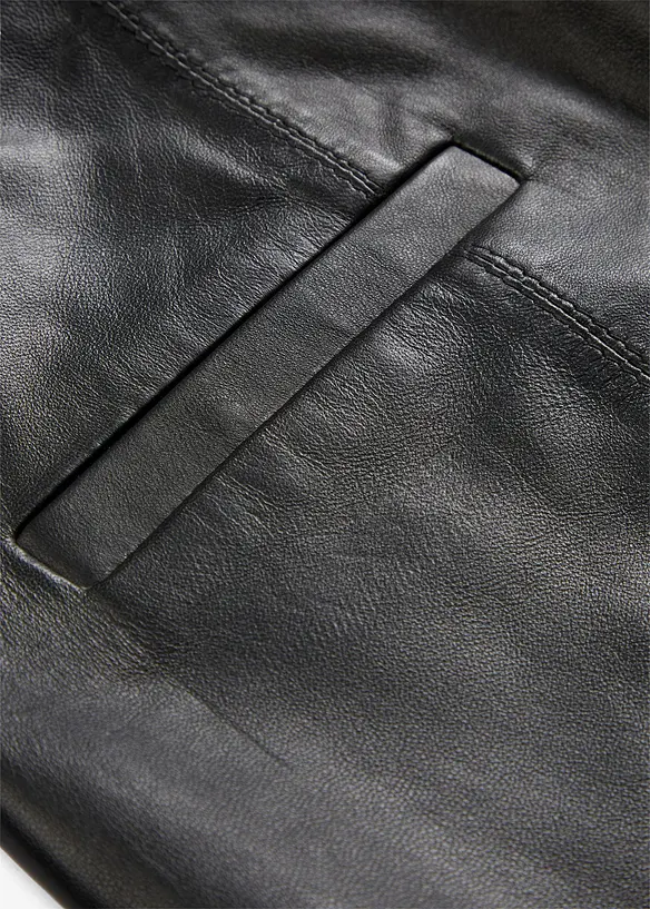 Pantalon en cuir d’agneau nappa, bonprix