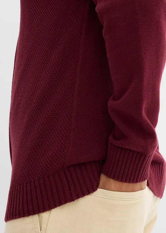 Gilet en fine maille 100% coton, bonprix