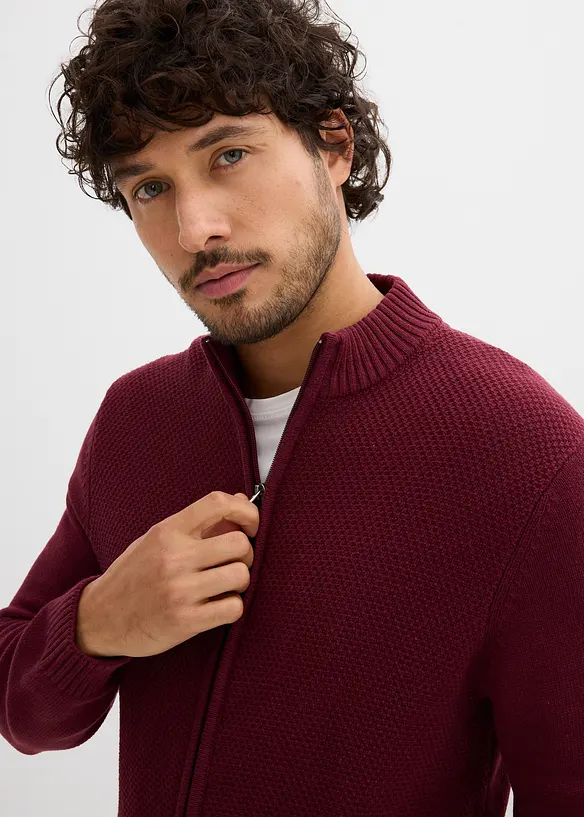 Gilet en fine maille 100% coton, bonprix