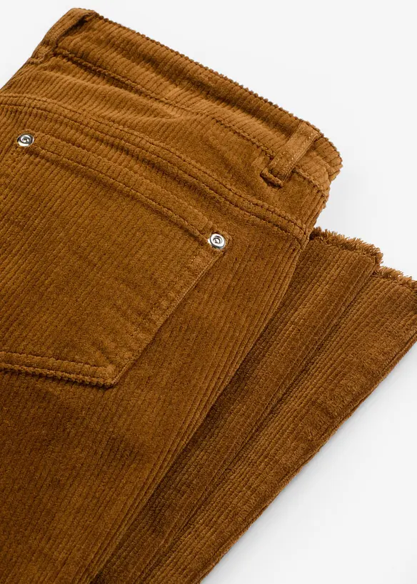 Pantalon évasé en velours côtelé, bonprix