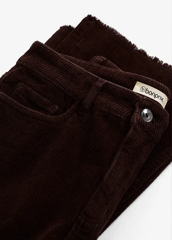 Pantalon évasé en velours côtelé, bonprix