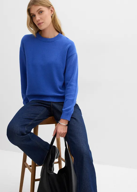 Pull oversize 100% coton, bonprix