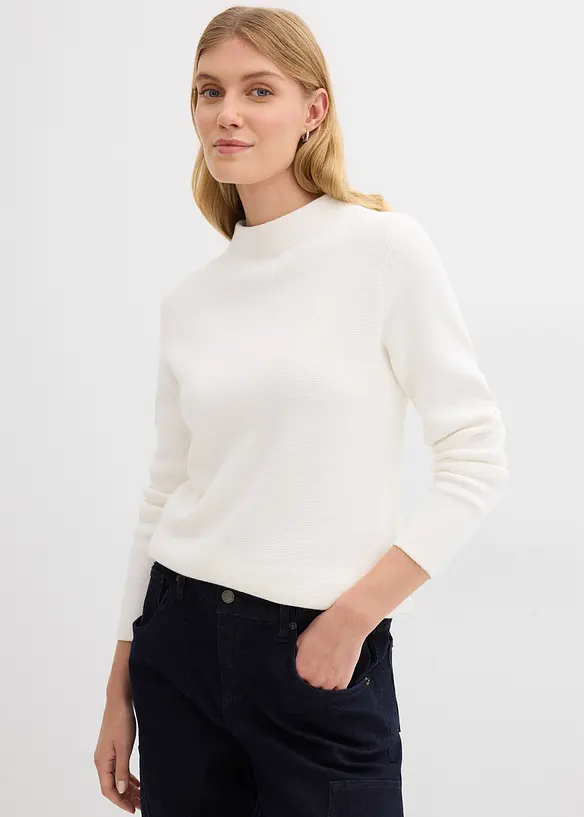 Pull à col montant, bonprix
