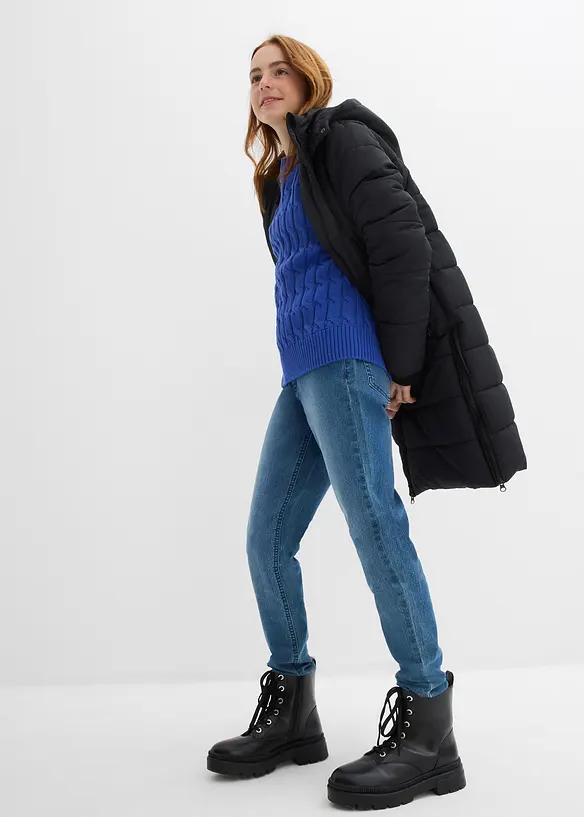 Pull en maille torsadée, bonprix