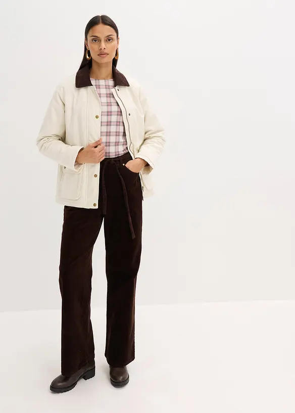 Veste rembourrée en twill, bonprix