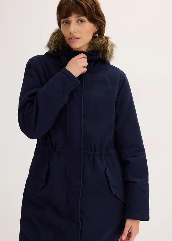Parka longue et rembourr&eacute;e, bonprix