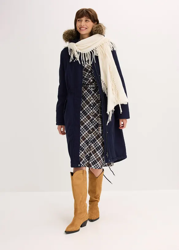 Parka longue et rembourr&eacute;e, bonprix