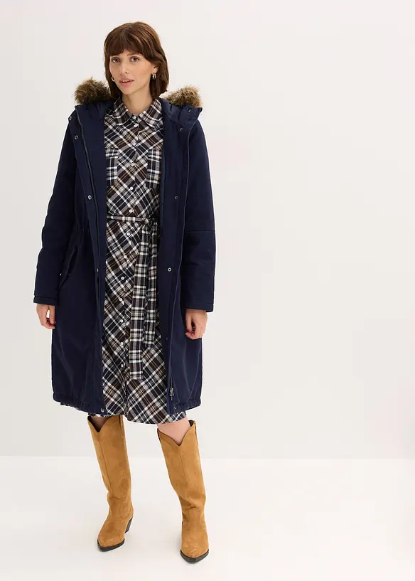Parka longue et rembourr&eacute;e, bonprix