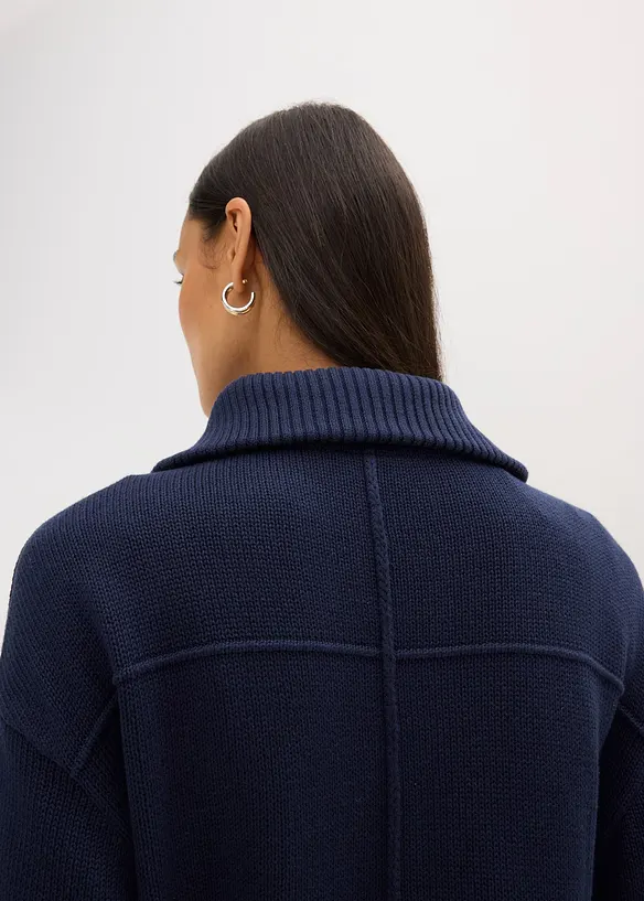 Gilet oversize en fine maille, bonprix