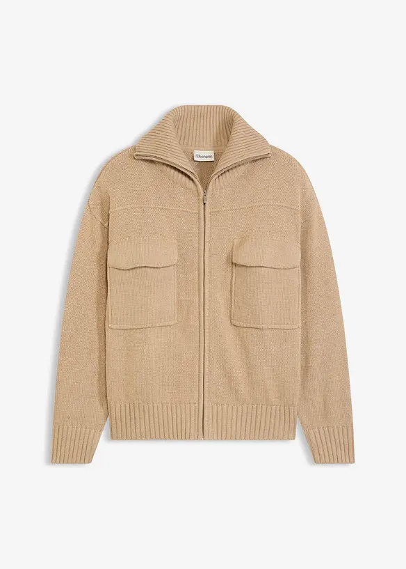 Gilet oversize en fine maille, bonprix