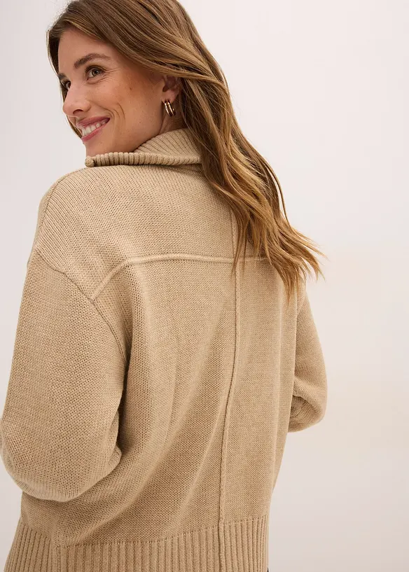 Gilet oversize en fine maille, bonprix